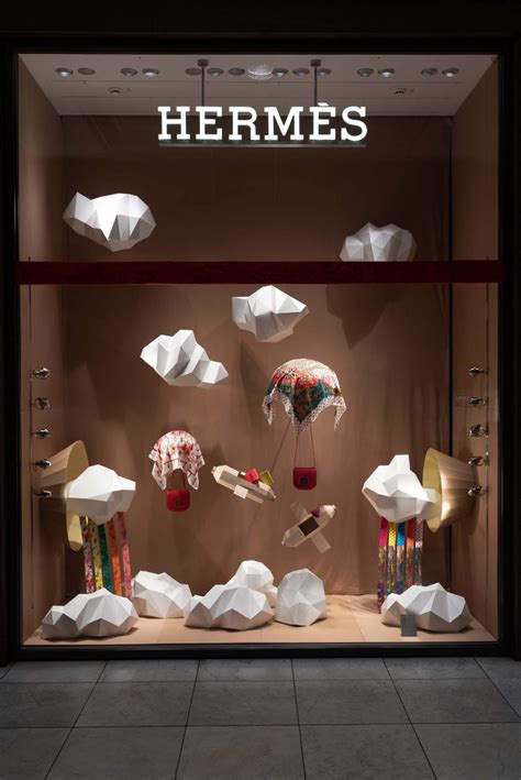 hermes window display|Hermes window display ideas.